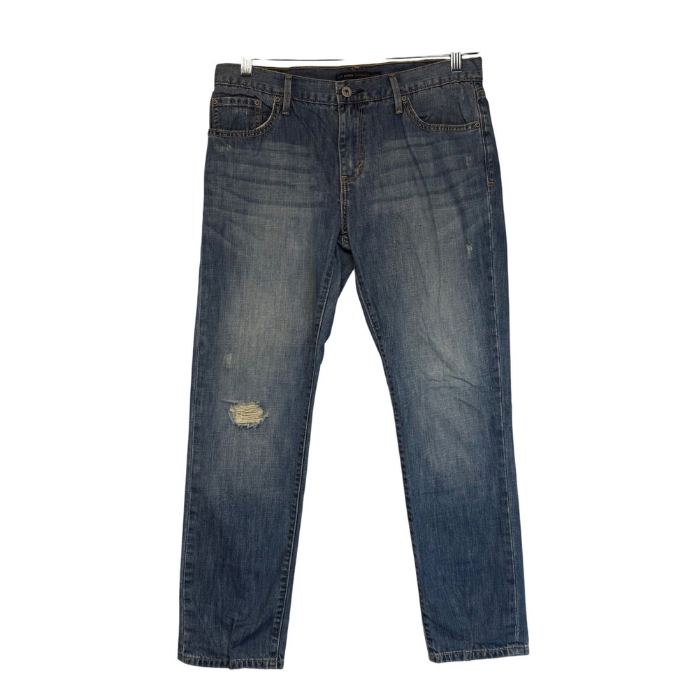 Levis Boyfriend Jeans Distressed Medium Wash Classic Vintage Casual Comfy 8